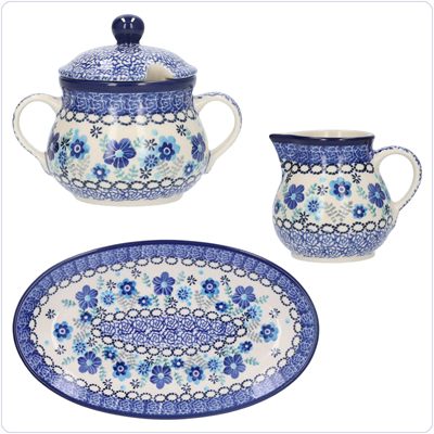 Bunzlau Roomstelletje 3 delig (RS01) - Floral Ballet (3397)