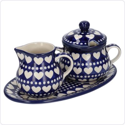Bunzlau Roomstelletje 3 delig (RS01) - Blue Valentine (375E)