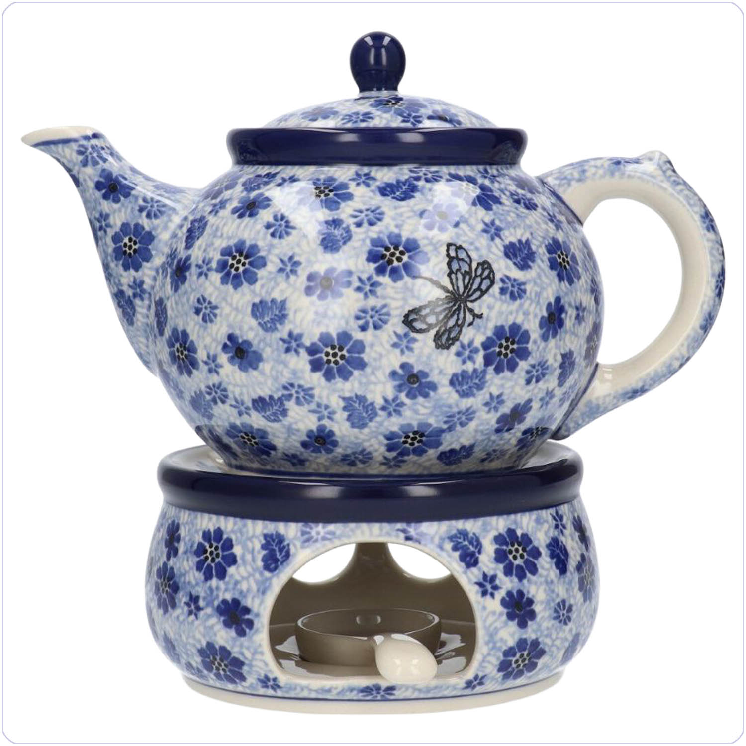 Bunzlau Theepot & Stoof<br>1800ml / 2000ml (TPS2) - Dragonfly (1443)