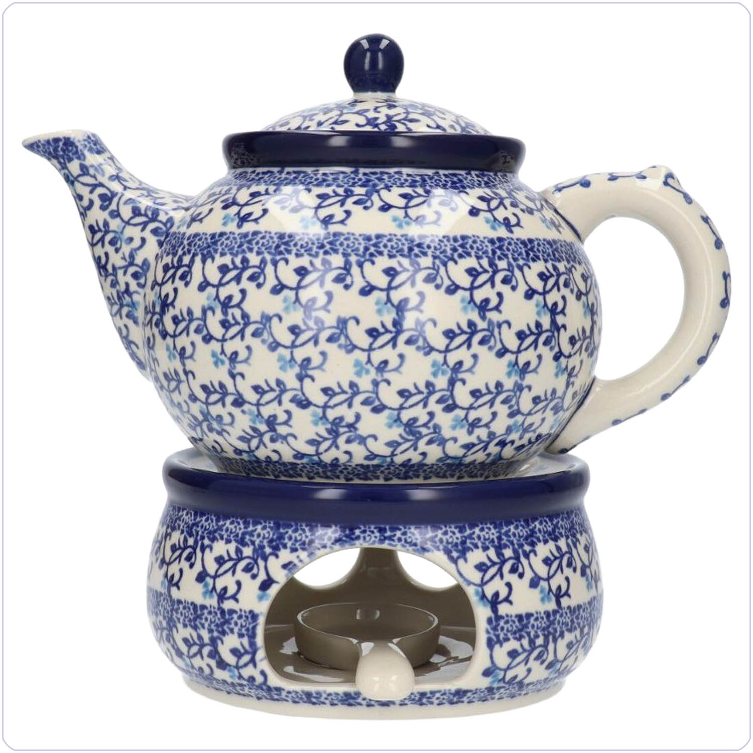 Bunzlau Theepot & Stoof<br>1800ml / 2000ml (TPS2) - Tender Twigs (1824)