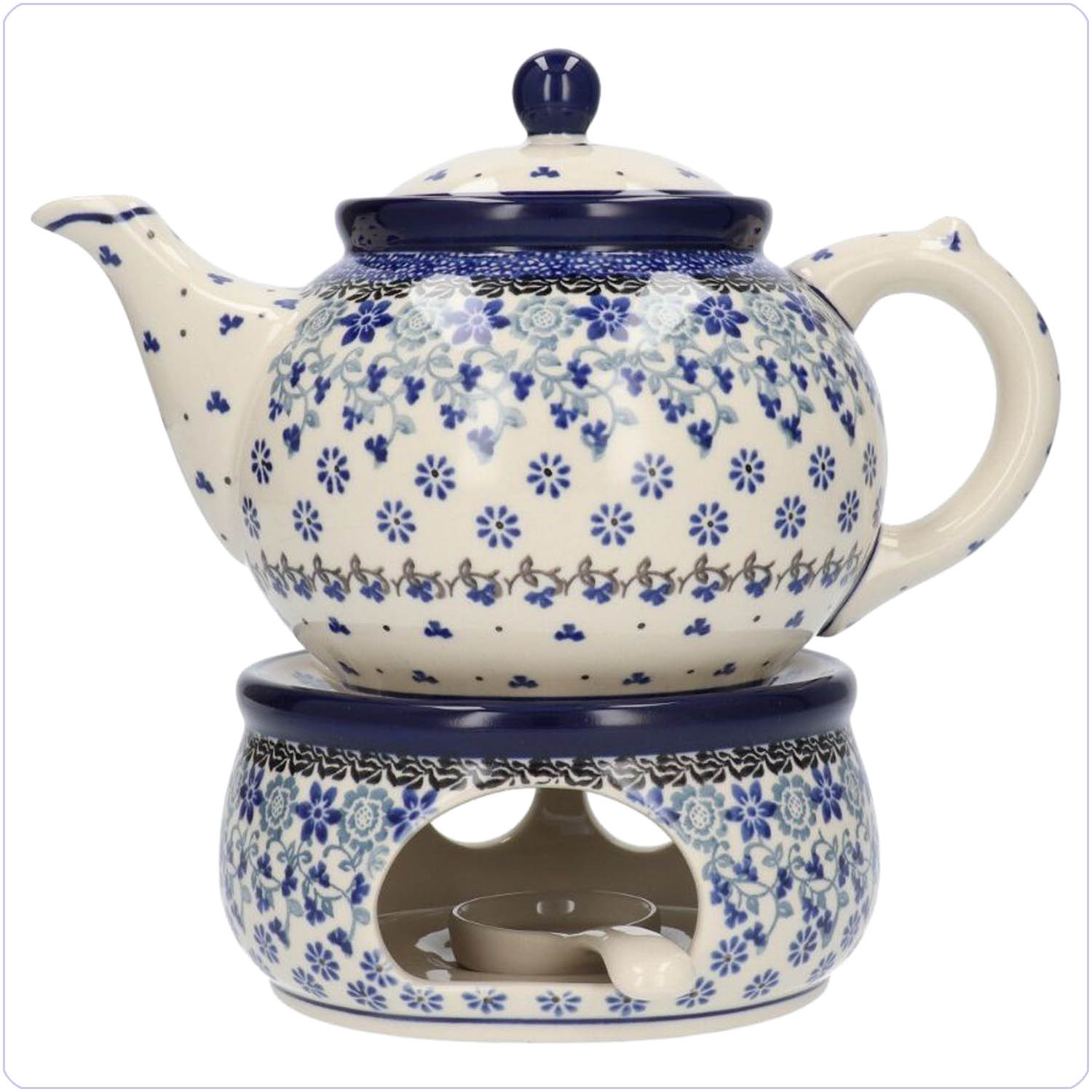 Bunzlau Theepot & Stoof<br>1800ml / 2000ml (TPS2) - Belle Fleur (1829)