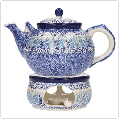 Bunzlau Theepot & Stoof<br>1800ml / 2000ml (TPS2) - Delphinium (3315)
