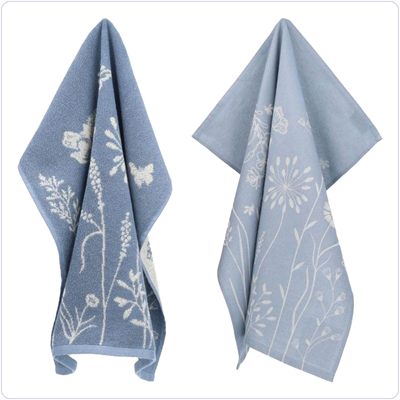 Bunzlau Setje Wild Flowers<br>Grijsblauw (TS45)