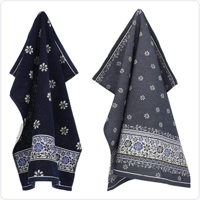 Bunzlau Setje Belle Fleur<br>Donkerblauw (TS58)